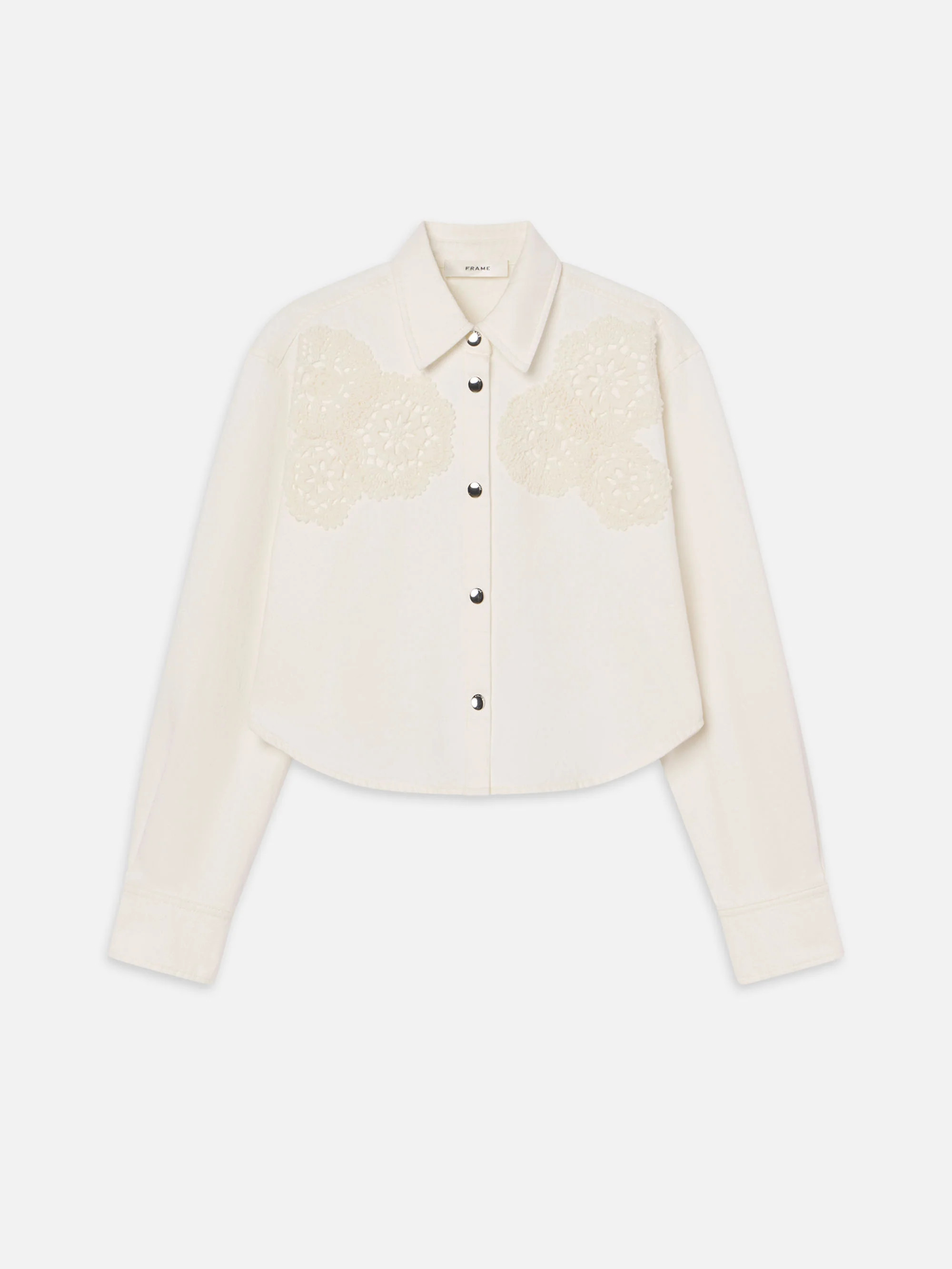 The Crochet Swing Shirt -- Au Natural Clean | Frame Denim