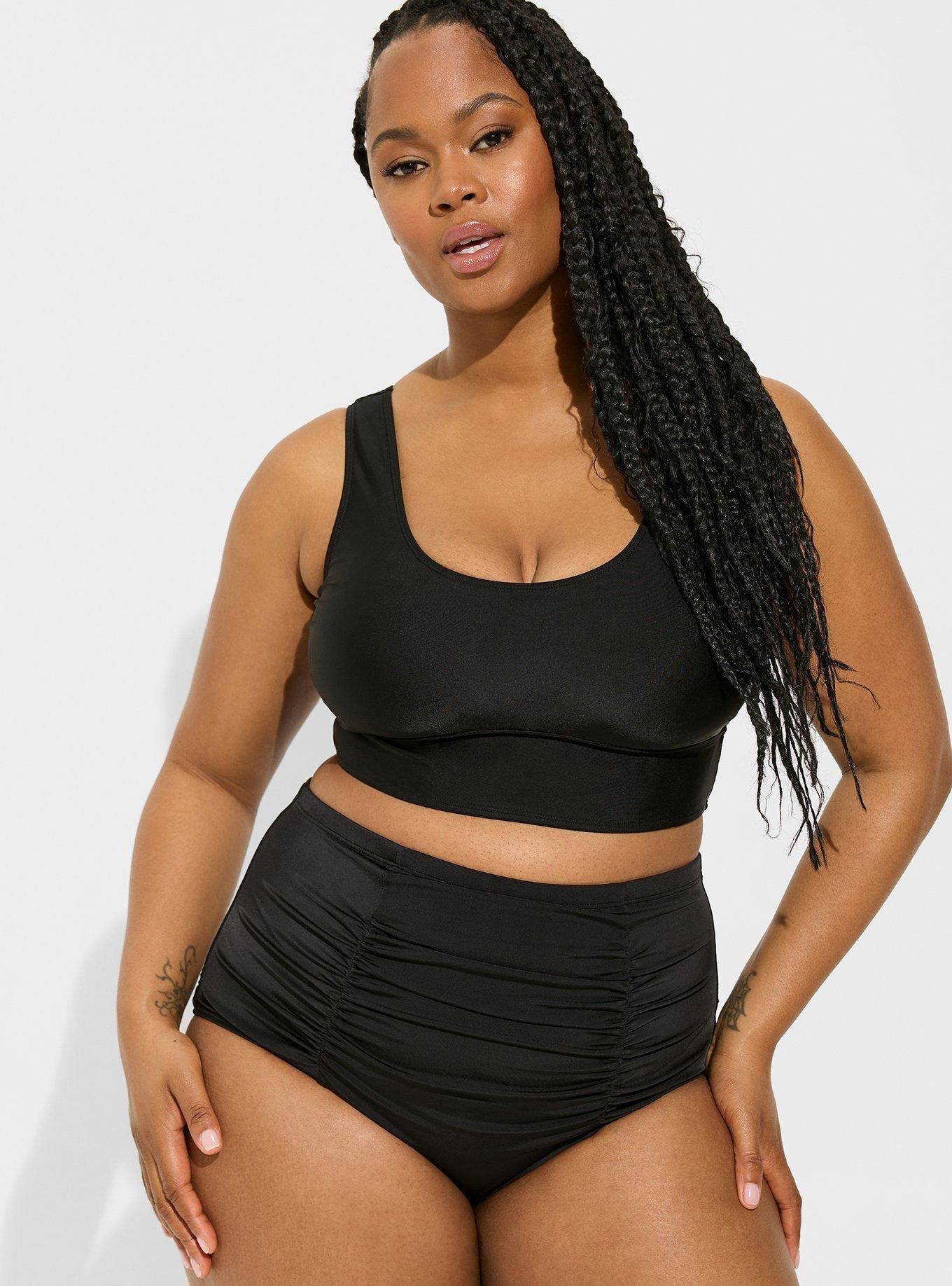 High Rise Ruched Swim Bottom | Torrid (US & Canada)