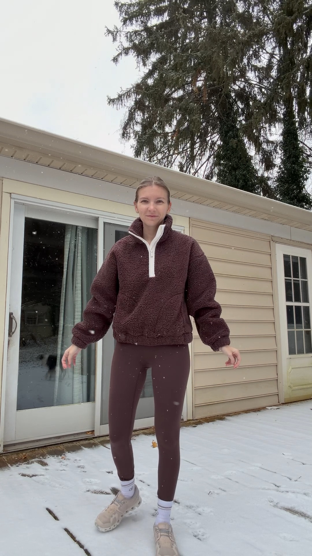 Today’s snow day ootd. Entire outfit is target. Loving this Sherpa and these leggings are my new favorite  

#LTKootd #LTKActive #LTKPetite