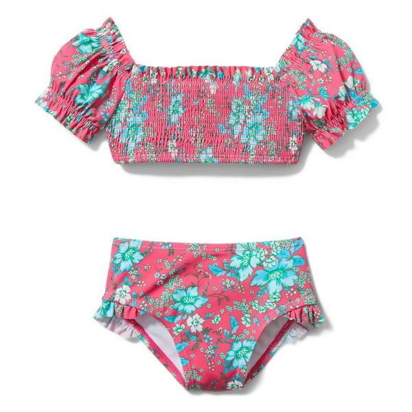 Floral Puff Sleeve 2-Piece Swimsuit | Janie and Jack