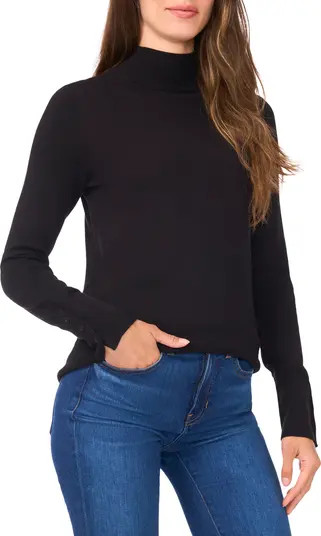 Button Cuff Turtleneck Sweater | Nordstrom