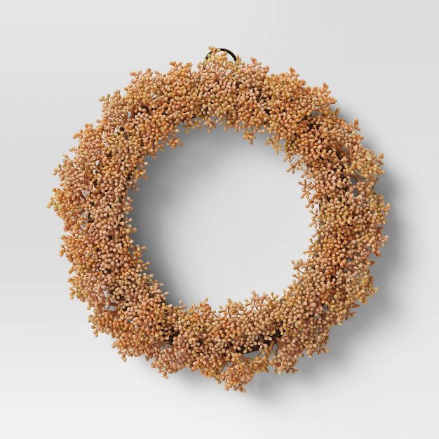 Orange Sedum Wreath - Threshold™ | Target