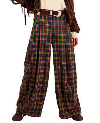 Women's About It Baggy Wide-Leg Trousers | Macy's