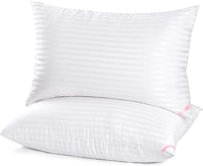 EIUE Hotel Collection Bed Pillows for Sleeping 2 Pack Queen Size，Pillows for Side and Back Slee... | Amazon (US)