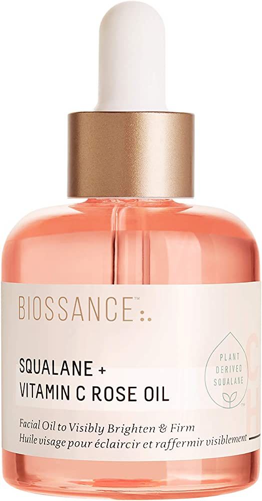 BIOSSANCE Squalane and Vitamin C Rose Oil. Facial Oil to Visibly Brighten, Hydrate, Firm and Reve... | Amazon (US)