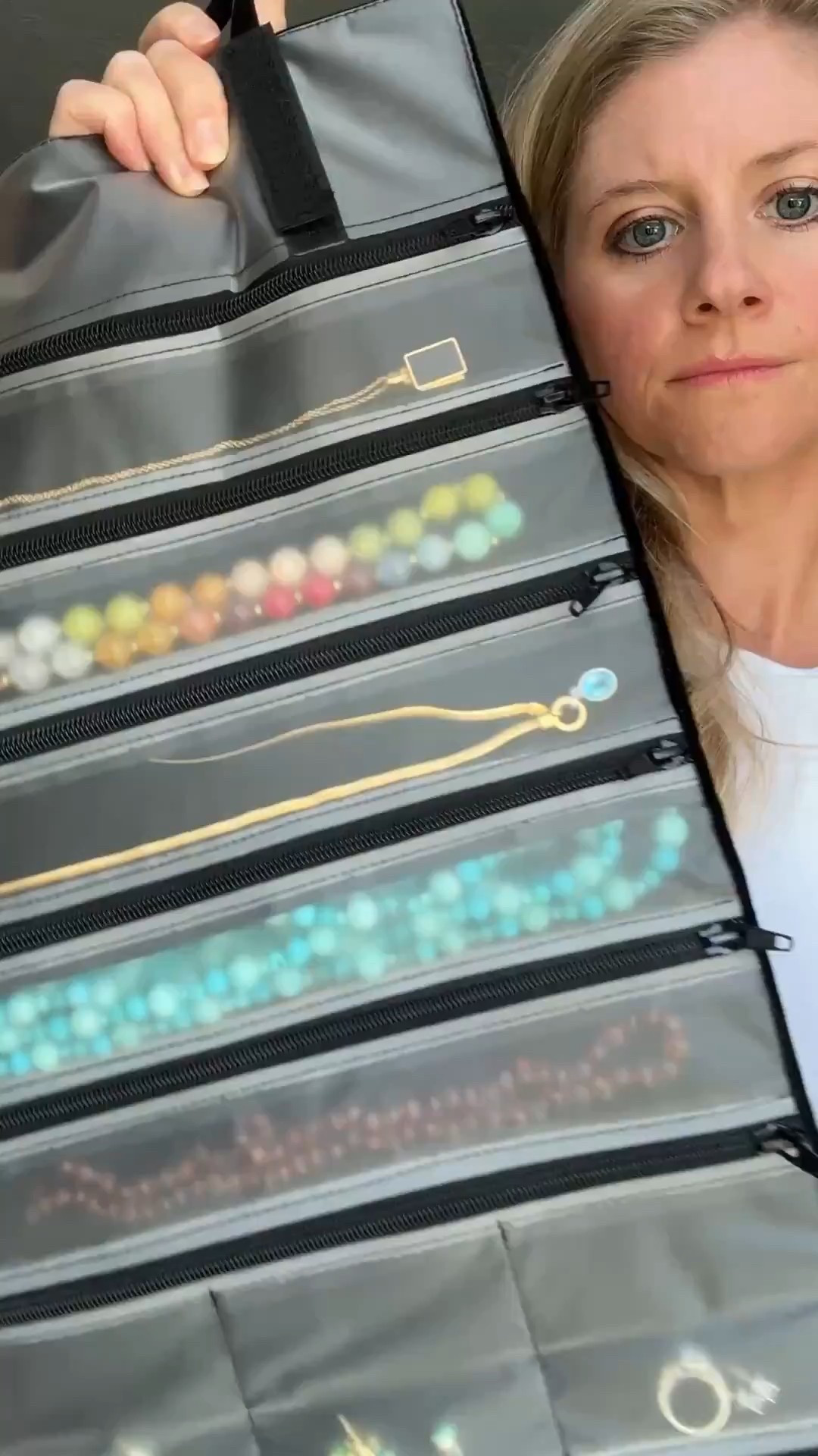 🖤 Travel must-have!
This velvet jewelry roll organizer (found on Amazon!) is perfect for packing all your jewelry—necklaces, bracelets, earrings, and rings—with 11 zippered compartments and a clear cover to keep everything in place. Bonus: there’s even room for dressing essentials like silicone nipple covers and bra strap clips. Chic, compact, and so functional! ✨ #AmazonFinds #TravelEssentials #JewelryStorage #PackingHacks

#LTKTravel #LTKBeauty #LTKgrwm