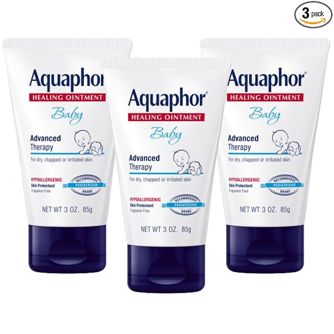 Aquaphor Baby Healing Ointment, Advanced Therapy for Chapped Cheeks and Diaper Rash, 3 oz. Tube (... | Amazon (US)