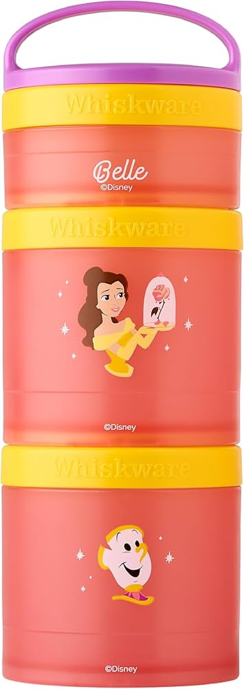 Whiskware Disney Princess Beauty and the Beast, Infants, Kids, and Toddlers, Durable Food Storage... | Amazon (US)