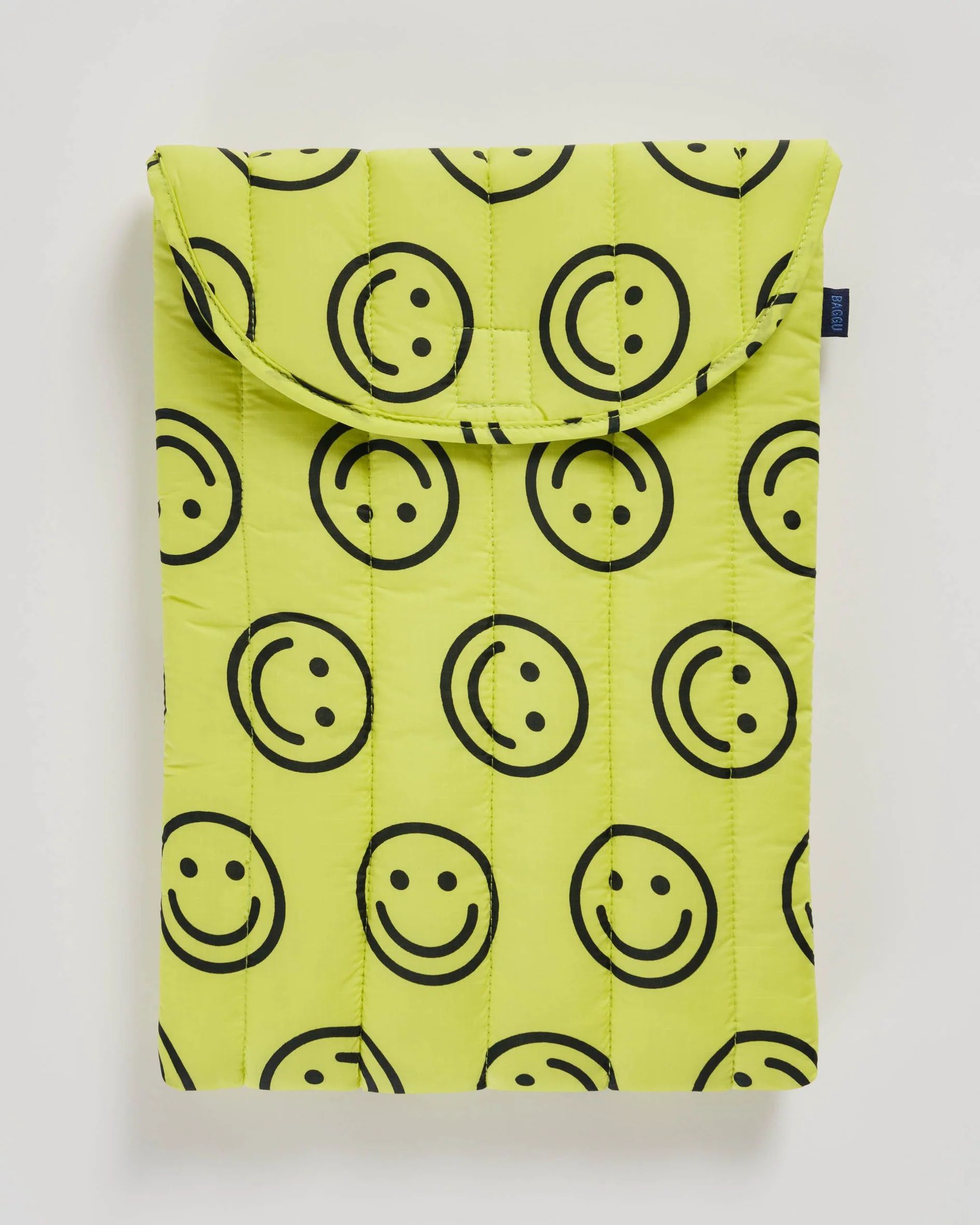 Puffy Laptop Sleeve 16" : Yellow Happy - Baggu | BAGGU