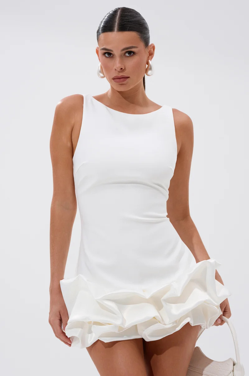 RUFFLE CITY MINI DRESS | AKIRA