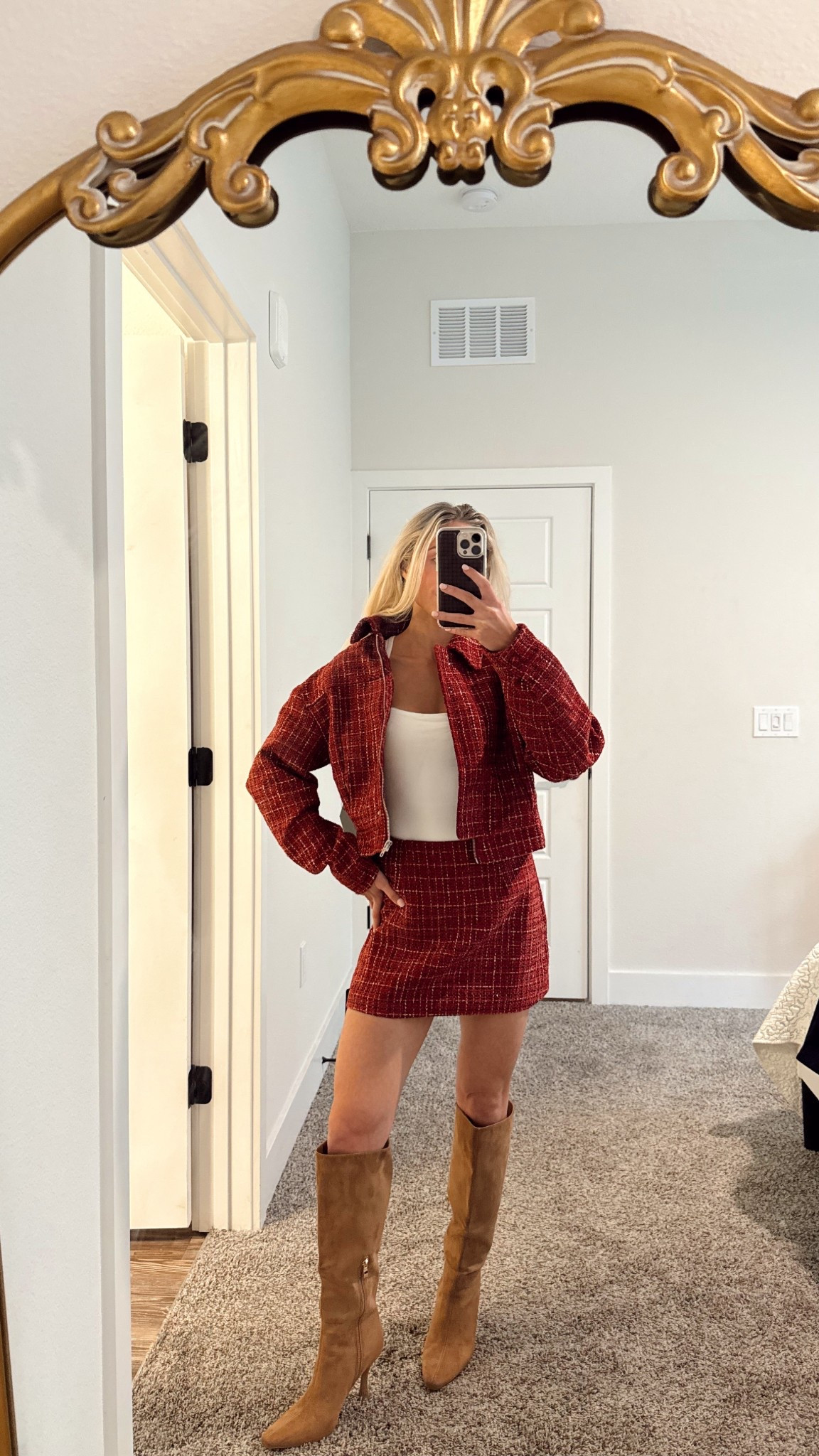 Lulus Red Tweed Skirt Set

Lulus, tweed, skirt set, workwear, petite fashion, business casual, office fit, skirt set

#LTKPetite #LTKootd #LTKWorkwear