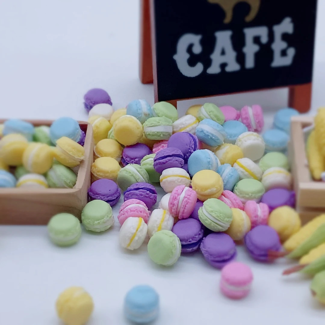 20 Miniature Macarons, Fake Food Clay, Dollhouse Collection | Etsy (US)