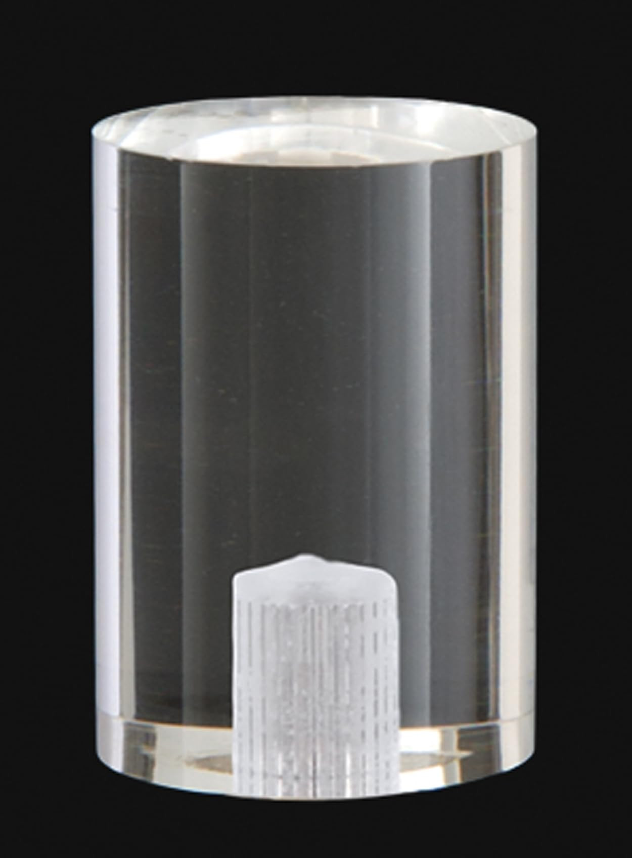 B&P Lamp® Large Clear Acrylic Cylinder Finial, 1-1/2 Inch Height, 1-1/4 Inch Diameter | Amazon (US)