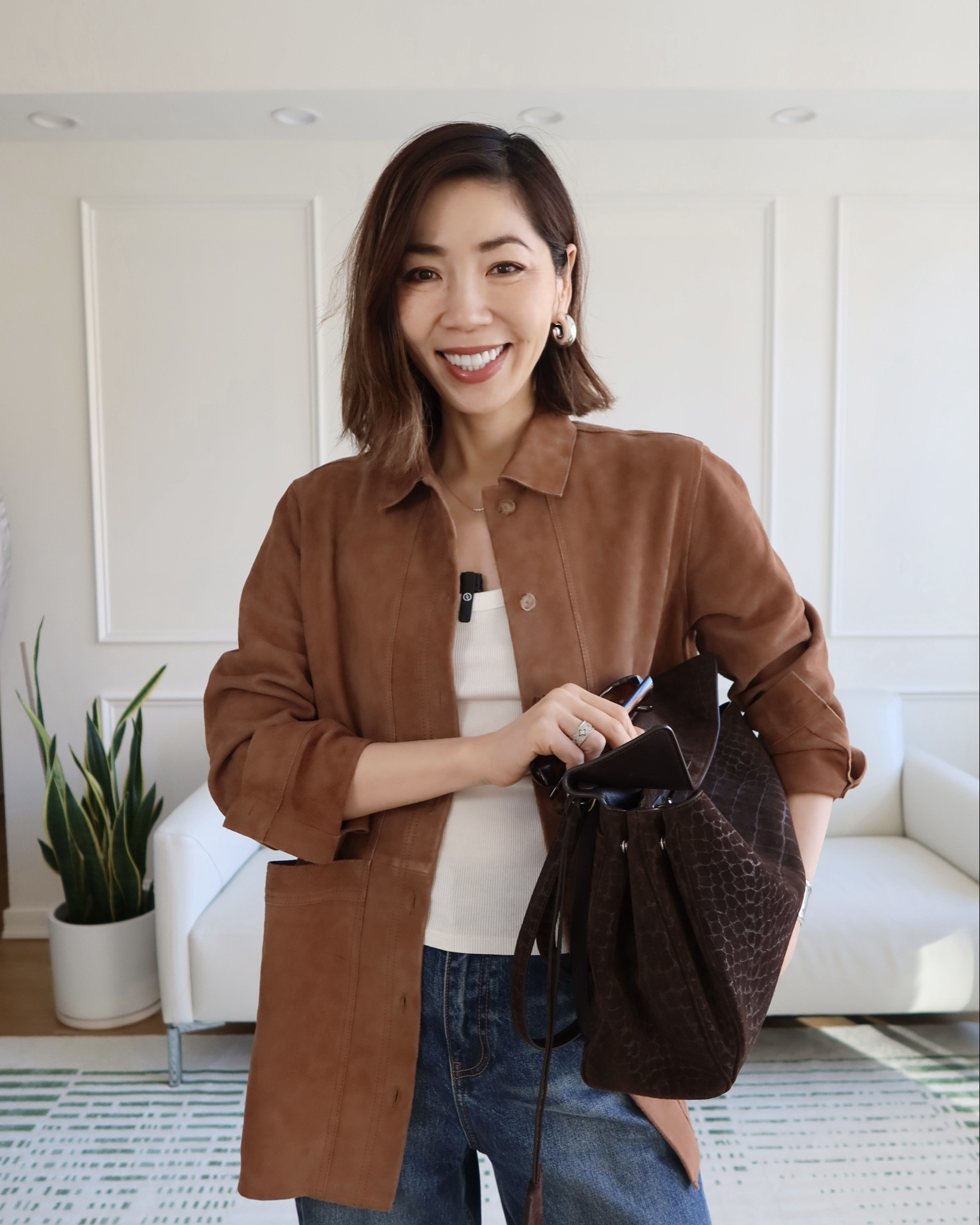 Suede jacket @SEZANE 

#LTKOver40 #LTKMidsize #LTKootd