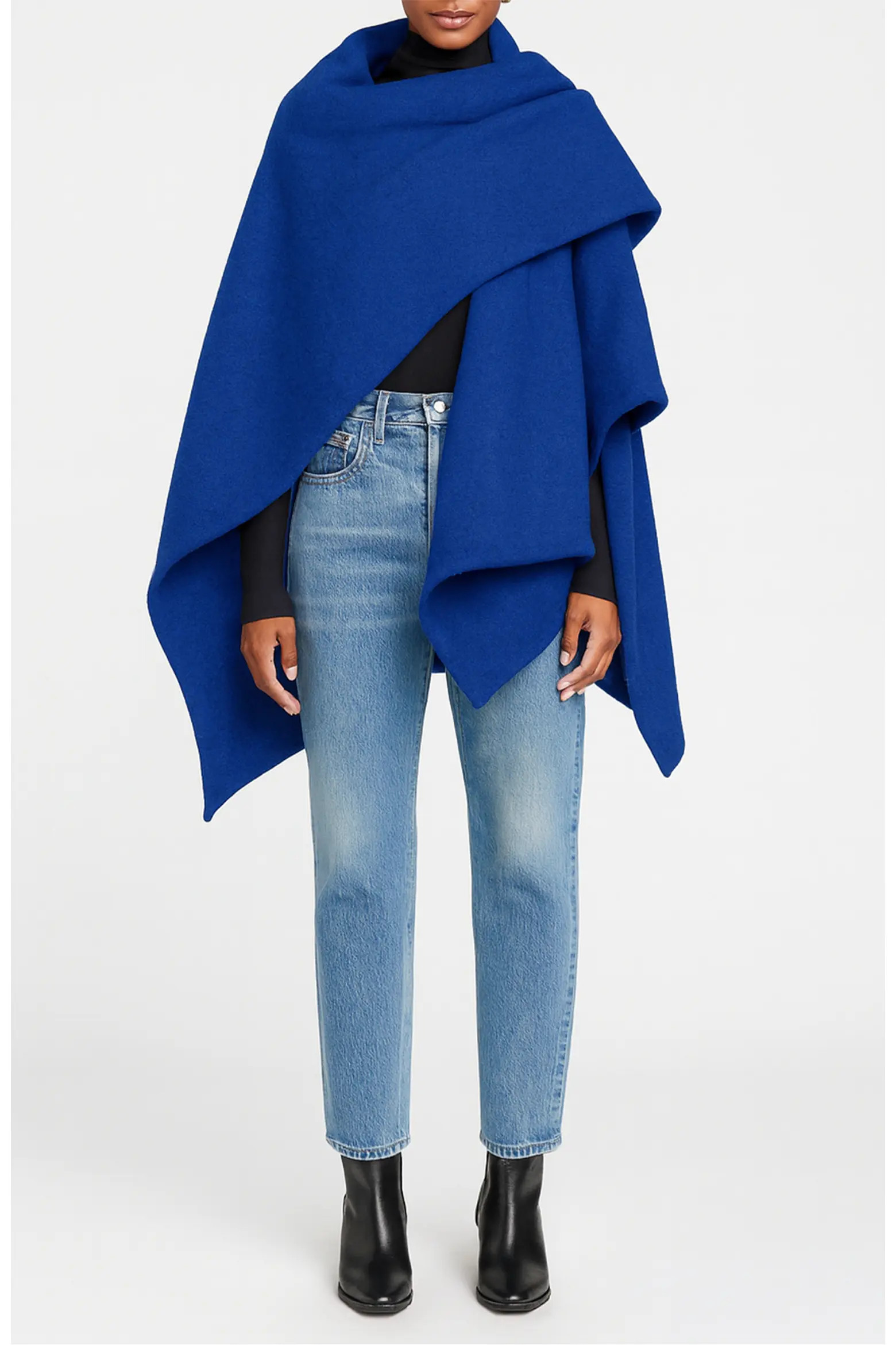 DIARRABLU Serenity Cobalt Blue Handmade Wrap Cape (Women) | Nordstrom | Nordstrom