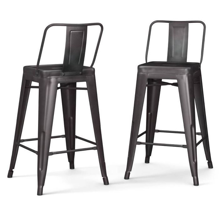 Set of 2 Josephine Metal Counter Height Barstools - WyndenHall | Target