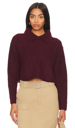 Alicia Sweater in Oxblood | Revolve Clothing (Global)