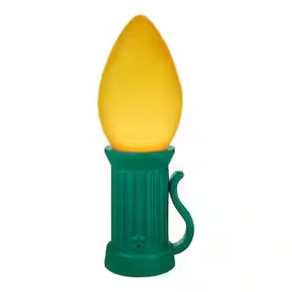 3 ft Battery Operated LED Yellow Jumbo Bulb | The Home Depot