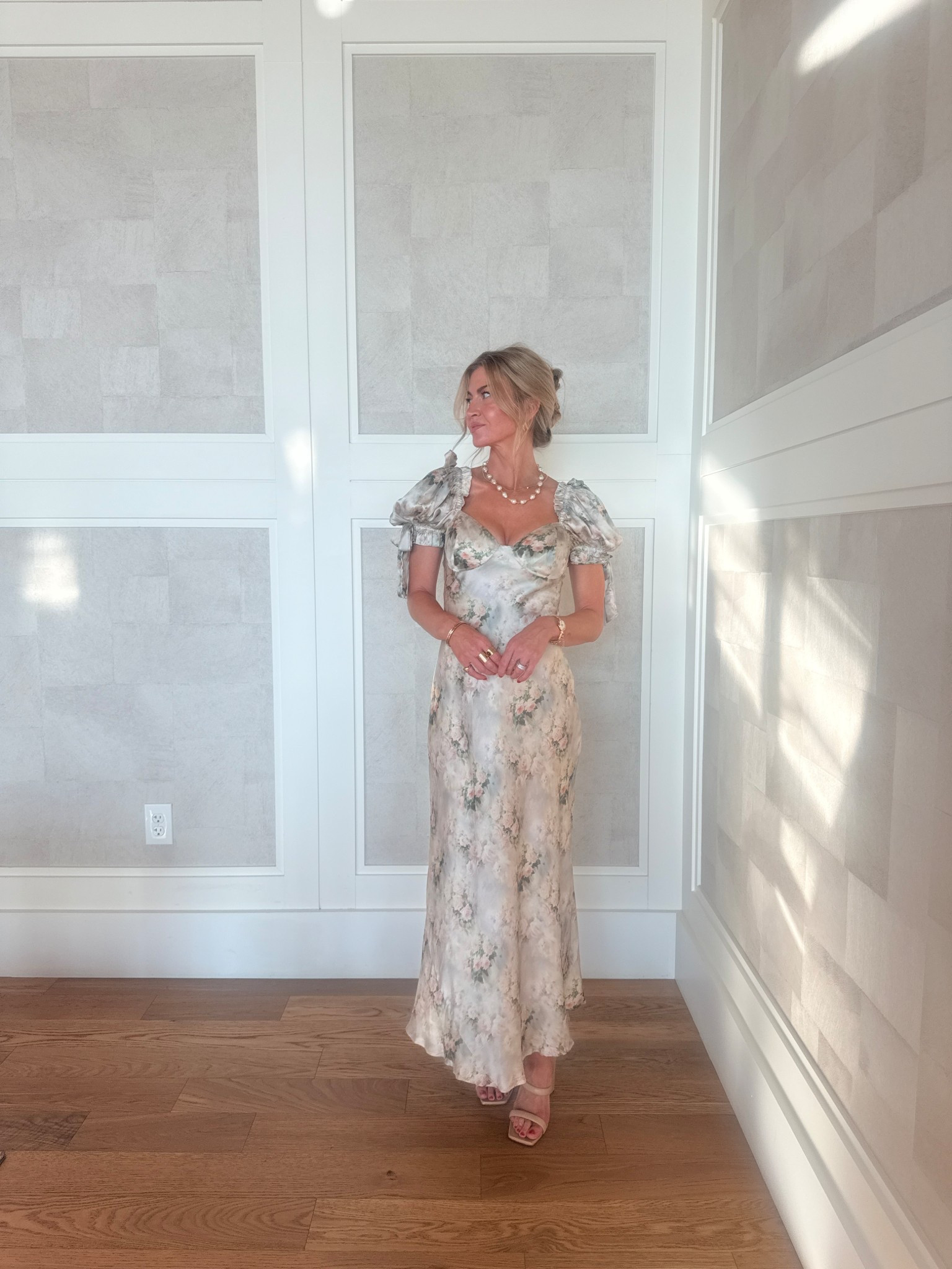 Silk floral dress for Parisian chic party 

#LTKSeasonal #LTKStyleTip #LTKBeauty