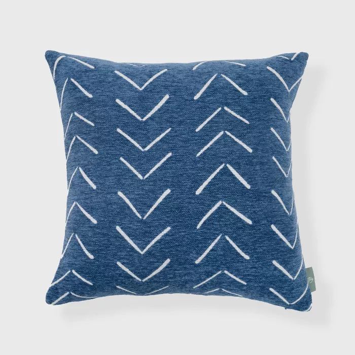 18"x18" Synovve Woven Chevron Square Throw Pillow - freshmint | Target