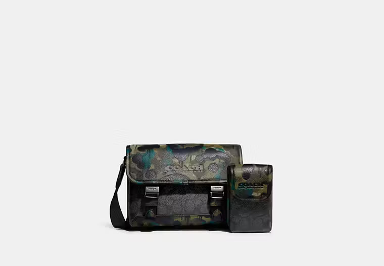 League Hybrid Crossbody In Signature Canvas With Camo Print | Coach (US)