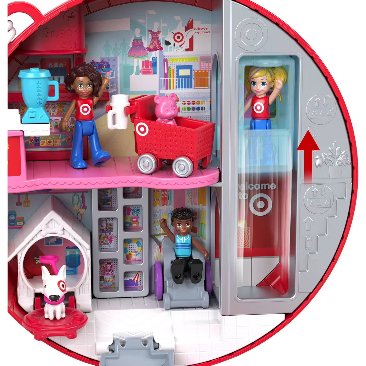 Polly Pocket Target Bullseye Adventure: Doll Playset, 16 Pieces, Plastic, No Battery Required, Ag... | Target