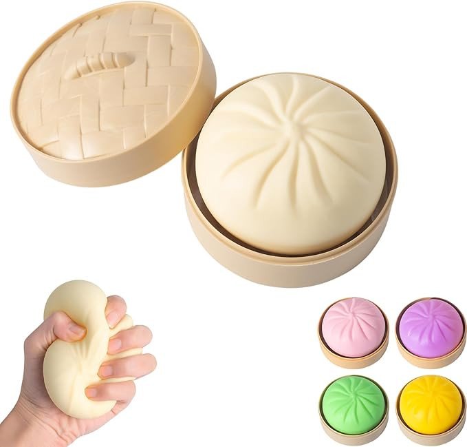 Dumpling Squishy, Mystery Squishy Dumpling Box, Fidget Toys Adults & Teens, Easter Basket Stuffer... | Amazon (US)