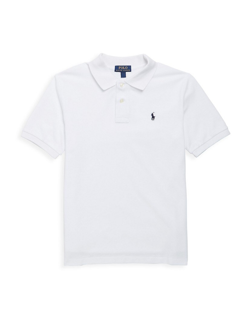 Little Boy's & Boy's Classic Mesh Knit Polo | Saks Fifth Avenue