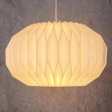 9'' H x 14'' W Paper Oval Pendant Shade | Wayfair North America