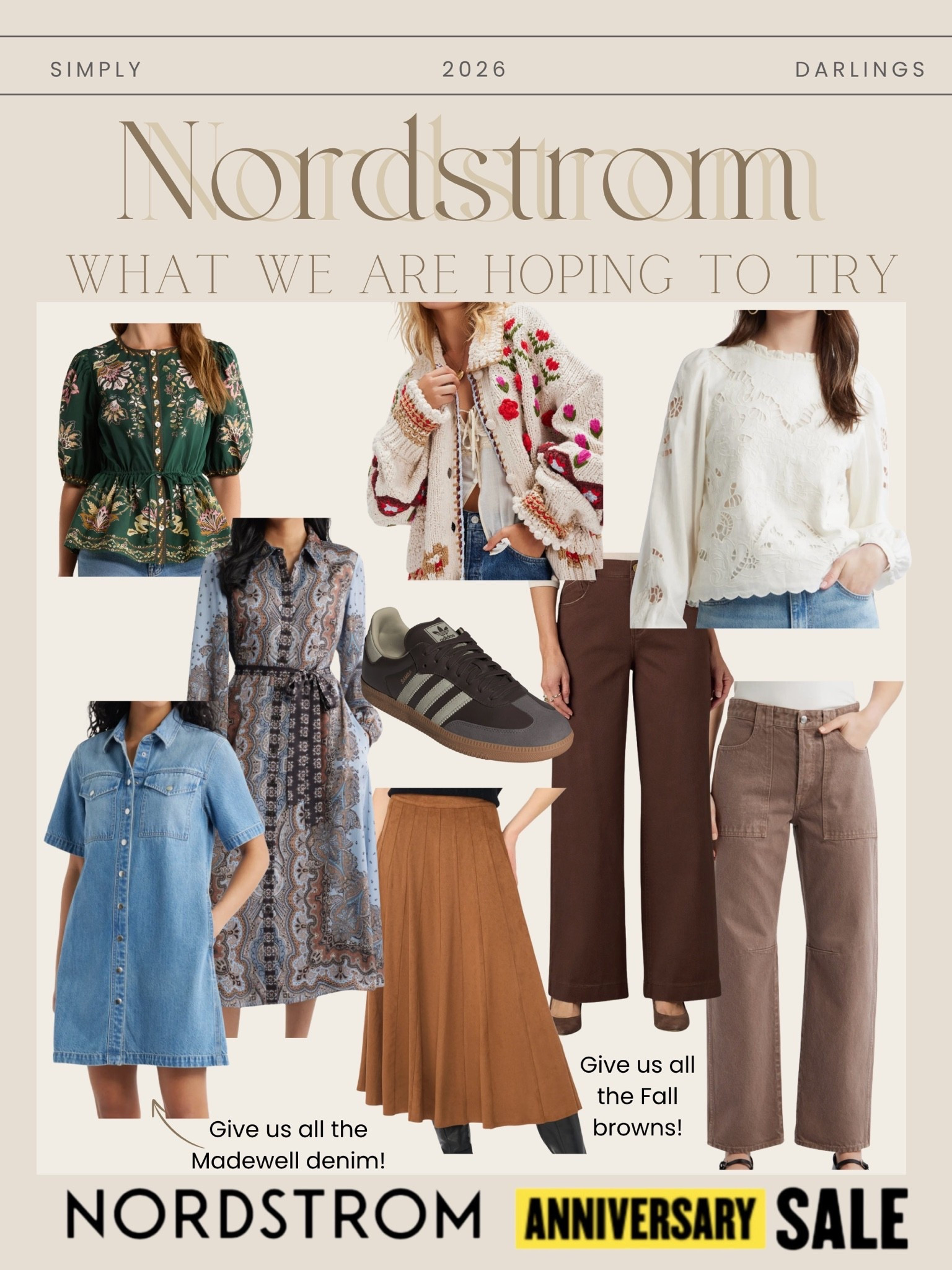 Items we are hoping to snag at the Nordstrom sale!