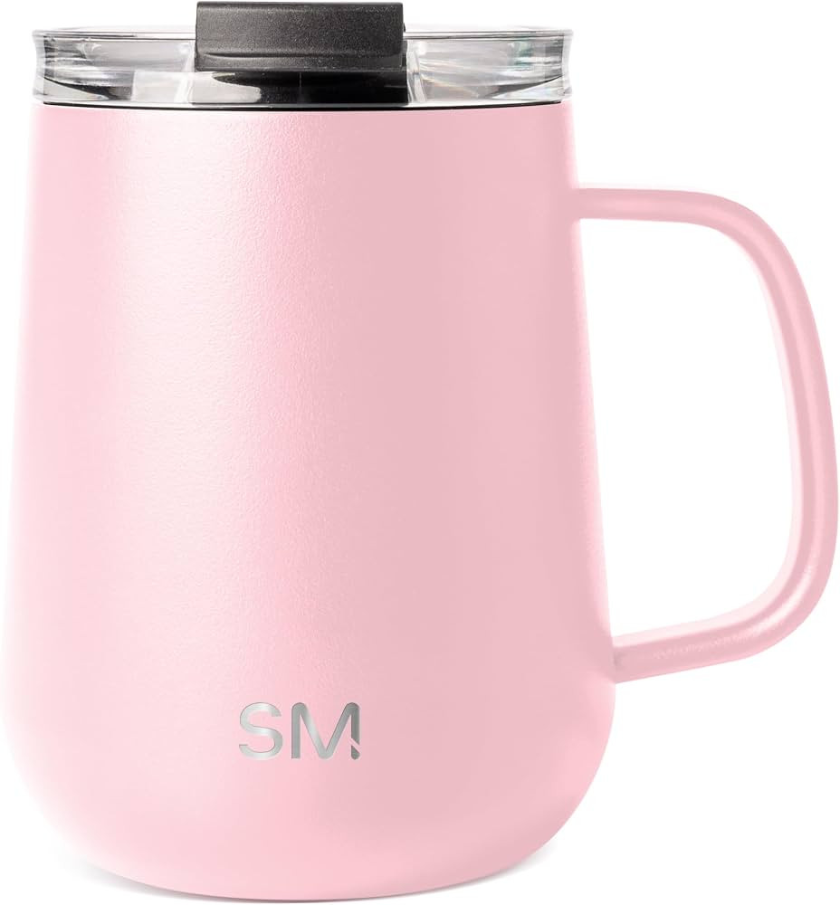 Simple Modern Travel Coffee Mug with Lid and Handle | Reusable Insulated Stainless Steel Coffee T... | Amazon (US)
