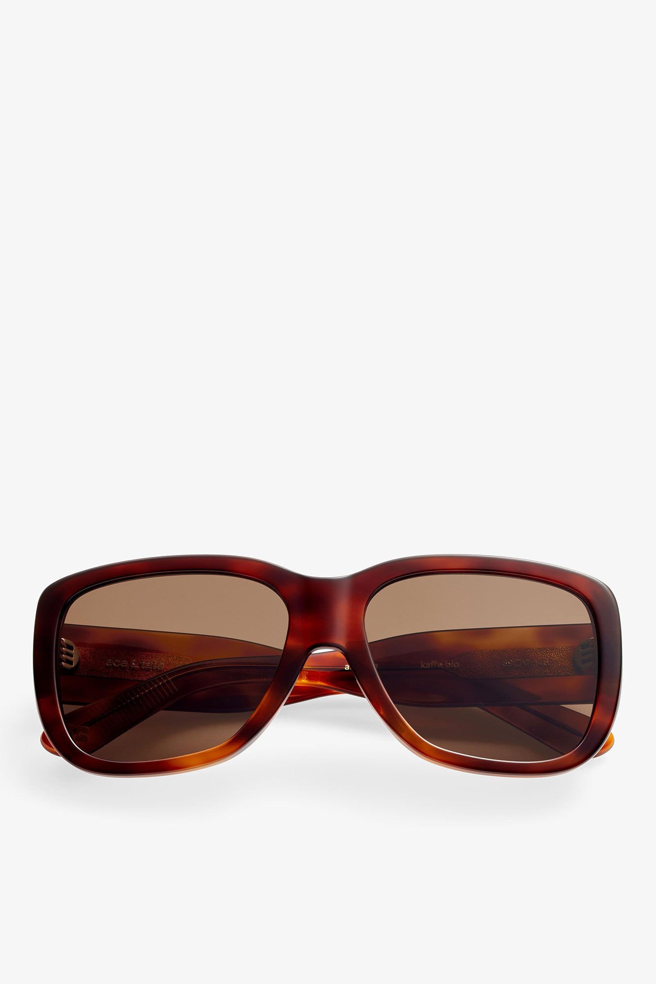 GANNI Beige x Ace & Tate Antonio Sunglasses | Ganni