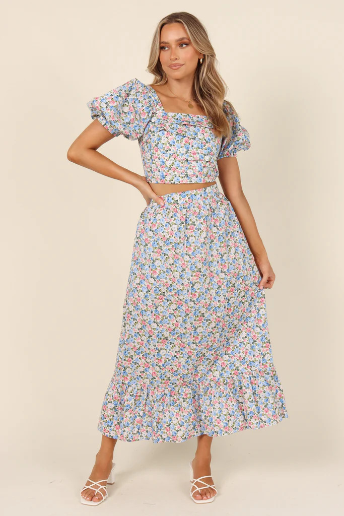 Fleur Skirt - Blue Floral | Petal & Pup (AU)