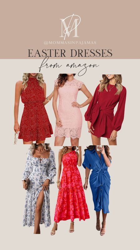 Here are some Amazon Easter dress or wedding guest dress options! The pink lace cap sleeve dress is included in the Amazon Big Spring Sale! All options are petite friendly and big bust friendly, Amazon Big Spring Sale, Easter dresses, wedding guest dresses, spring dresses,

#LTKSeasonal #LTKwedding #LTKstyletip