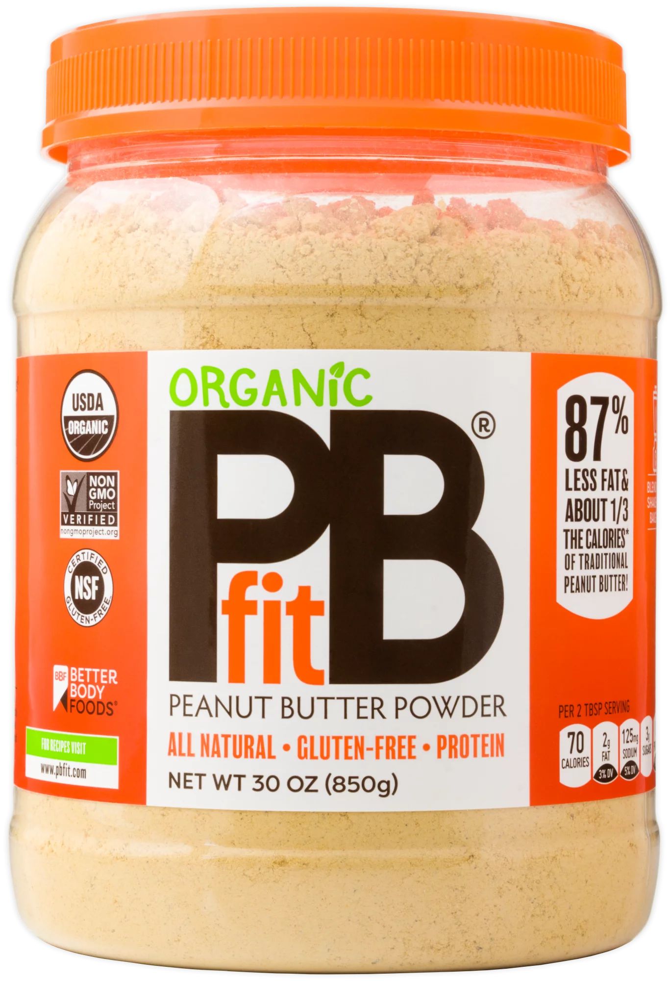 Organic Peanut Butter Powder 30 oz | Walmart (US)