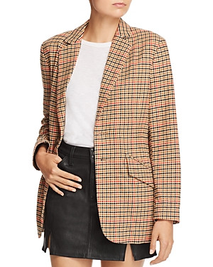 Current/Elliott The Date Night Plaid Blazer | Bloomingdale's (US)
