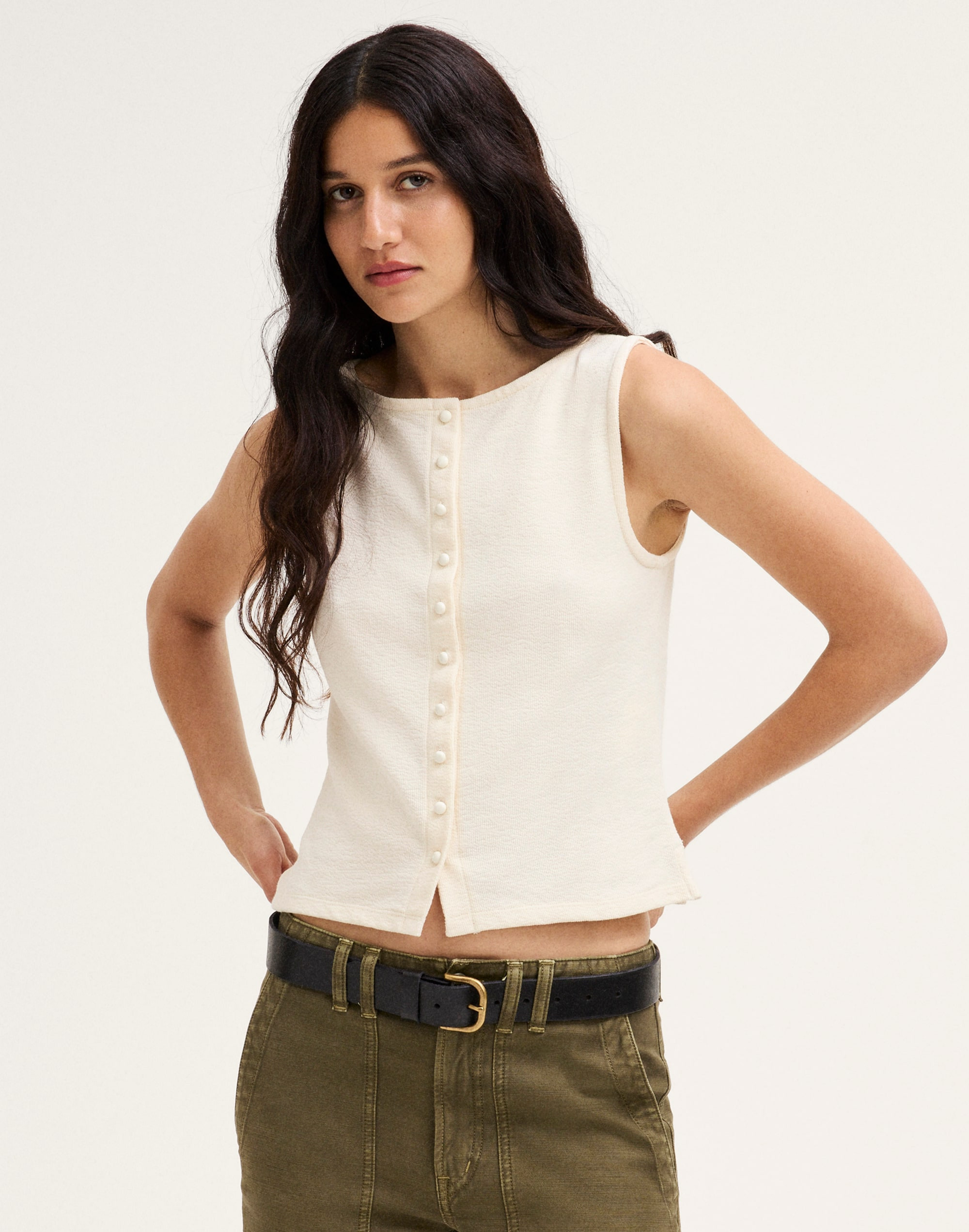 Sleeveless Boatneck Vest Top | Madewell
