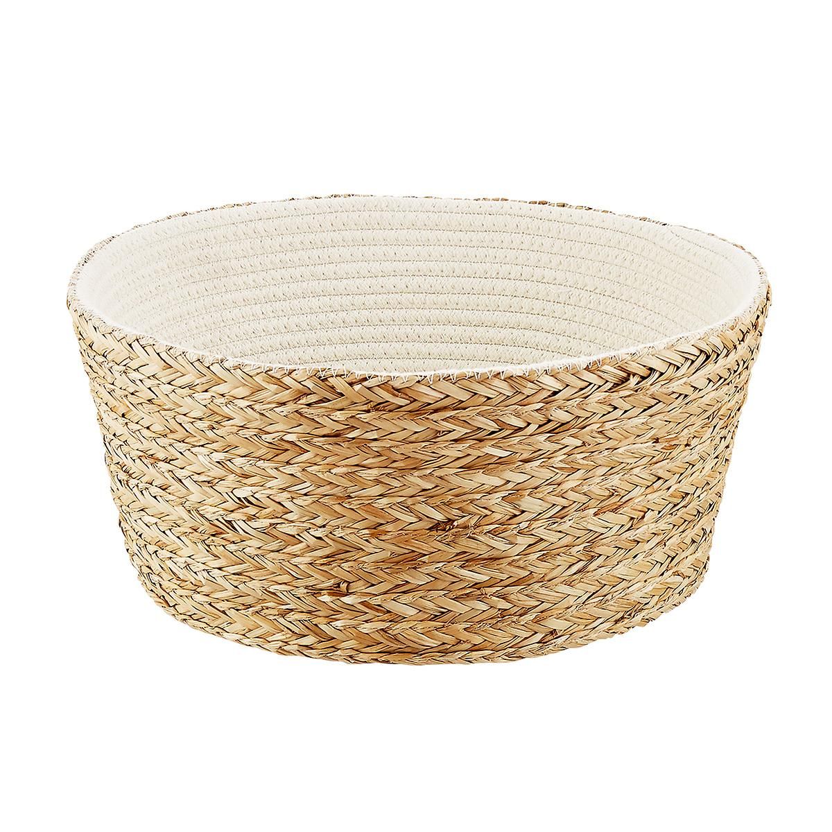 Seagrass and Cotton Belly Basket | The Container Store