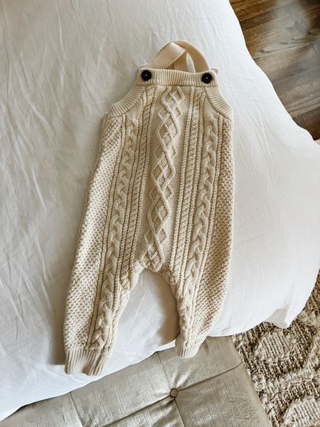 Knit baby overalls - does it get any cuter?

#LTKbaby