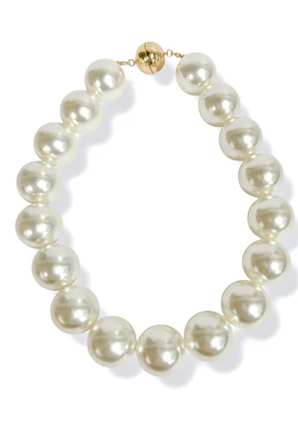 Linny Cream Pearl Beaded Necklace | The Willow Tree