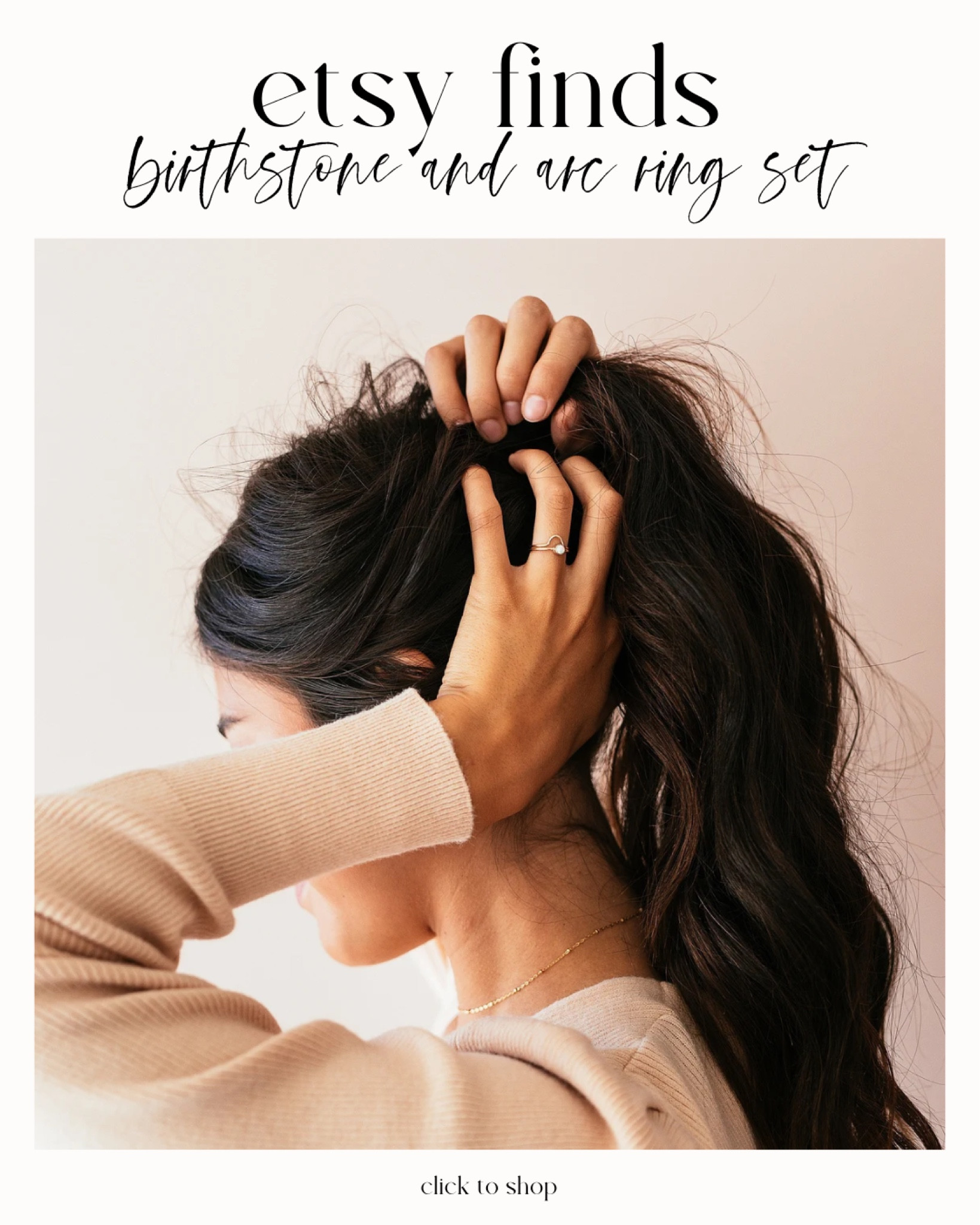 Etsy finds - birthstone and arc ring set

#LTKGiftGuide #LTKstyletip