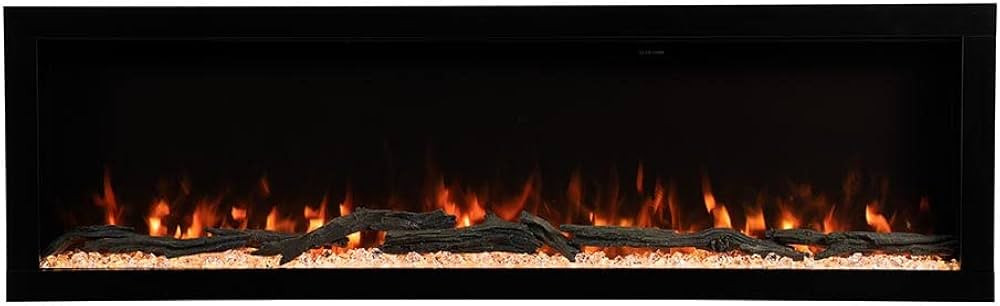 Modern Ember Highmark 60 Inch Smart Linear Electric Fireplace - Premium Flame with 10 Colors, Sle... | Amazon (US)