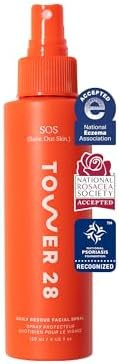 Tower 28 SOS Daily Rescue Facial Spray for Sensitive Skin, Hypochlorous Acid Spray Helps Reduce R... | Amazon (US)