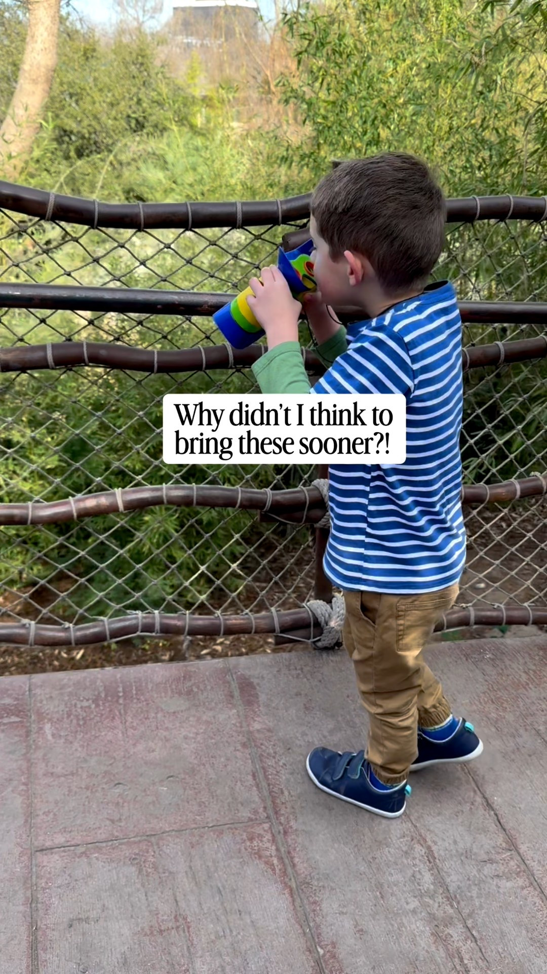 THE BEST! That actually work!!!

These kid binoculars are designed just for kids: focus-free, oversized comfy eyepieces, 2x magnification, easy placement goggles, and a breakaway neck strap. Built tough for little hands