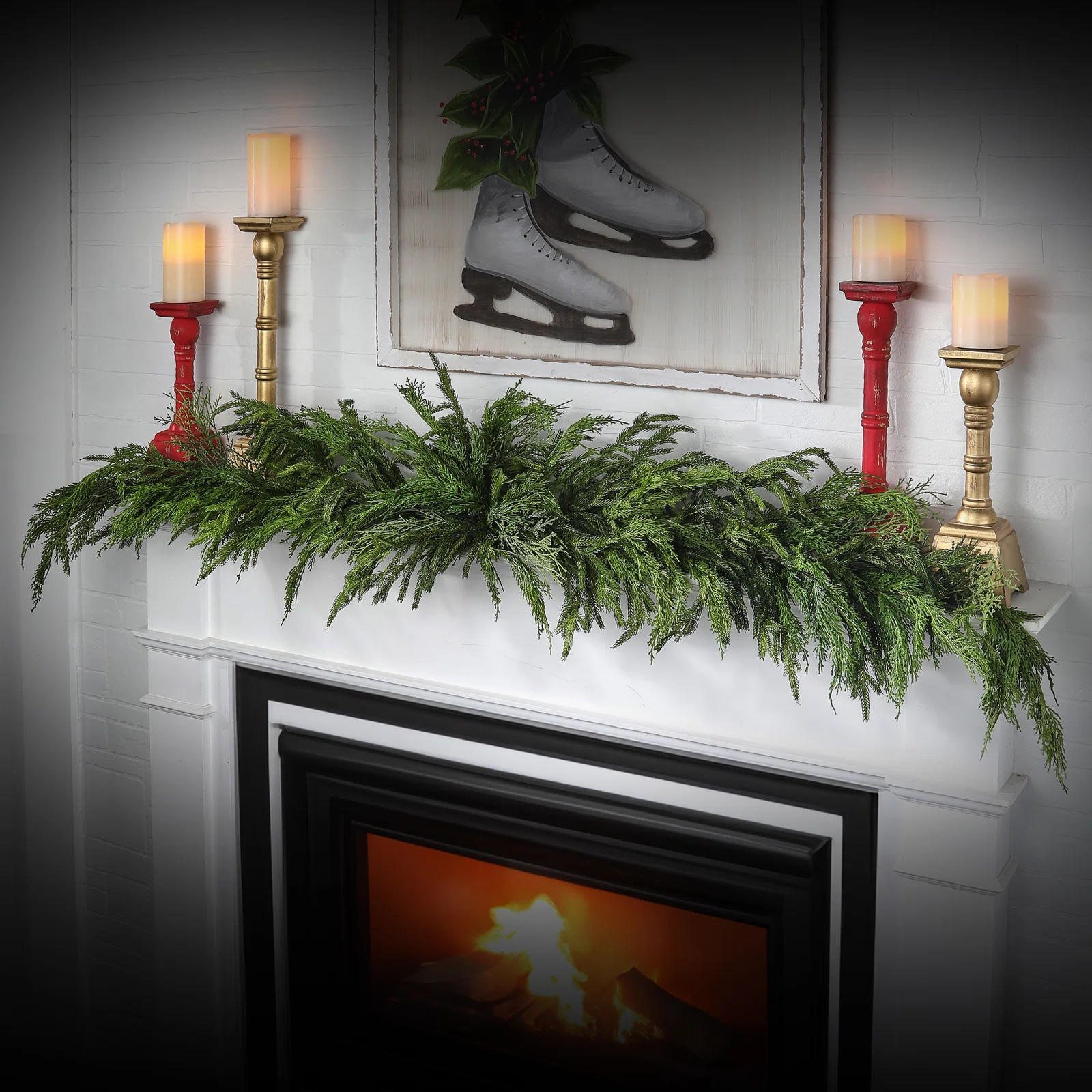 6' Luxury Cyprus Norfolk Pine Swag | Wayfair North America