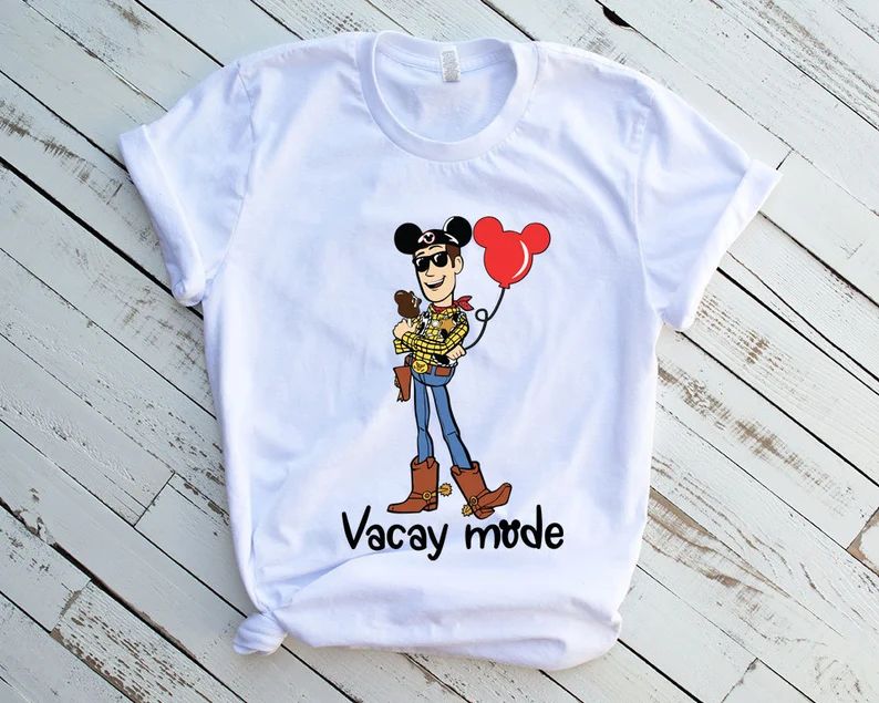 Woody Vacay Mode Shirt Toy Story Character Shirt Toy Story | Etsy | Etsy (US)
