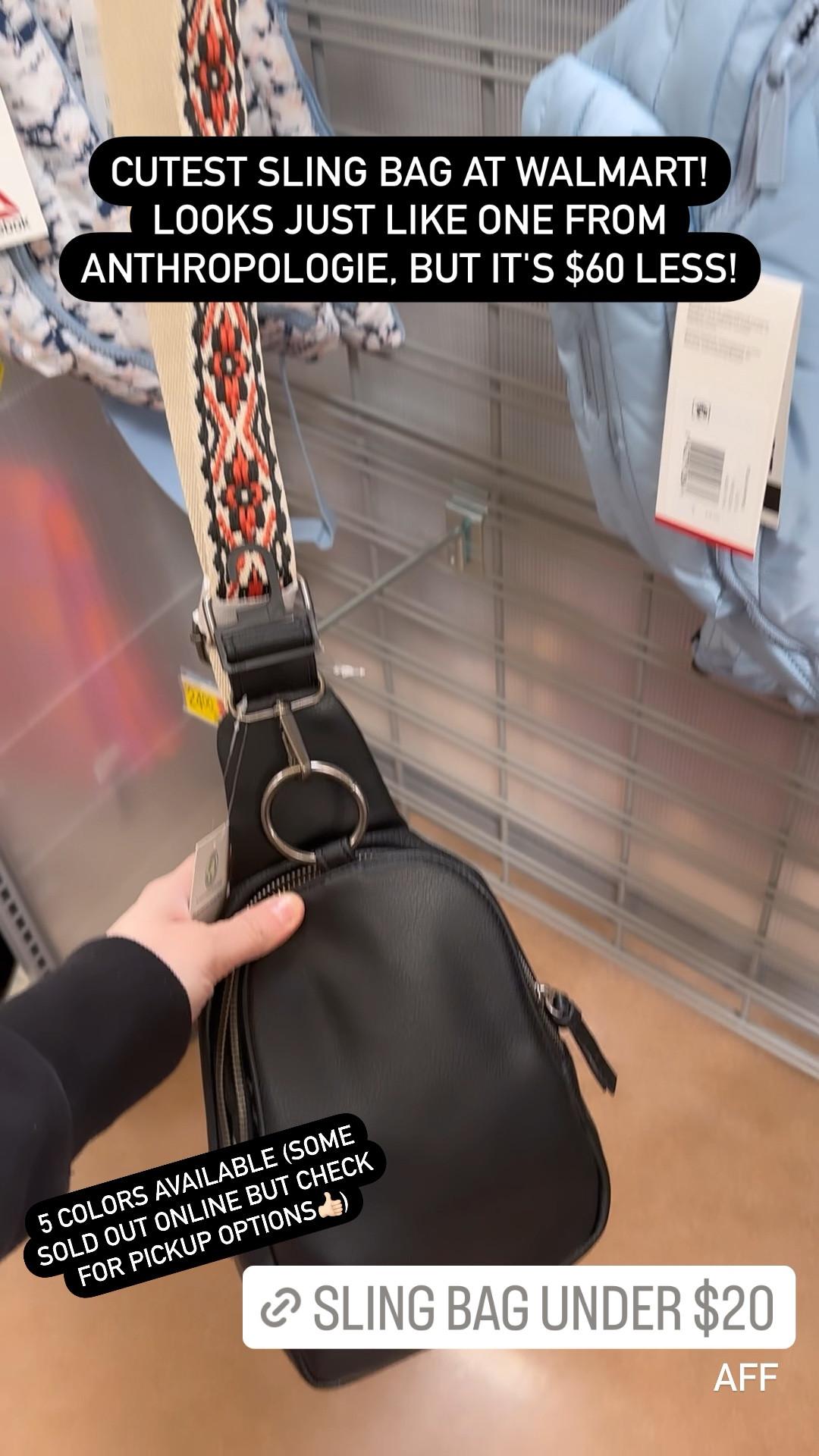 Get the Look for Less! This Anthropologie sling bag is so cute and popular for good reason! It’s got a few interior pockets, an adjustable crossbody strap, and is made with faux leather. It comes in 8 color options (including a cute woven style!) and is $78. The Walmart style is exactly the same, but it comes in 5 colors and is only $18! Either would make great gifts!
………………
gifts under $20 gifts under $25 gifts under $50 last minute gifts gifts under $100 black sling bag crossbody sling bag crossbody bag anthropologie gifts walmart gifts gifts for her gifts for teens gifts for girls gifts for friends favorite things gifts favorite things party gifts favors things gift ideas anthropologie under $100 anthropologie dupe Amazon sling bag Amazon gifts Amazon gifts under $25 Amazon gifts under $20

#LTKtravel #LTKitbag #LTKGiftGuide