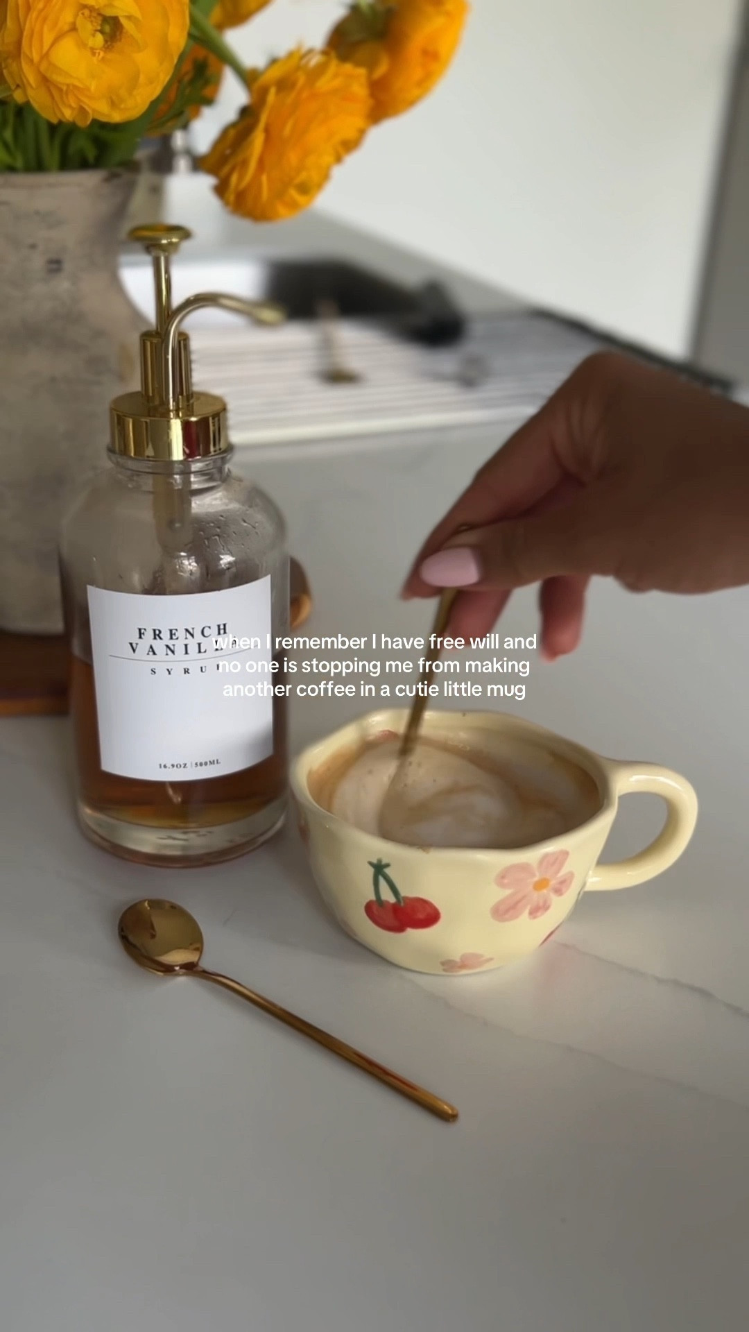 Romanticizing my 2nd (or 3rd 😅) coffee of the day ☕️

I’m convinced my at home coffee recipes taste 1000000x better when they’re made in a cute cup

At home coffee bar, at home coffee must haves, coffee bar must haves, at home coffee recipes, amazon home finds, amazon home must haves, organic modern home, organic modern home decor 

#LTKWatchNow #LTKActive #LTKHome