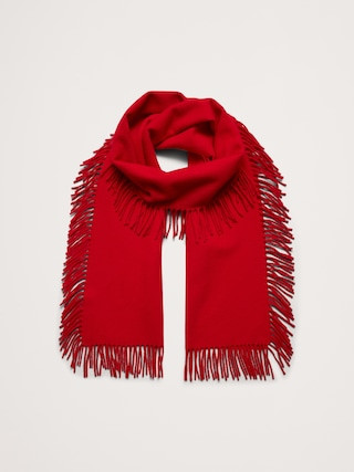 Fringed Wool Scarf | Banana Republic | Banana Republic (US)