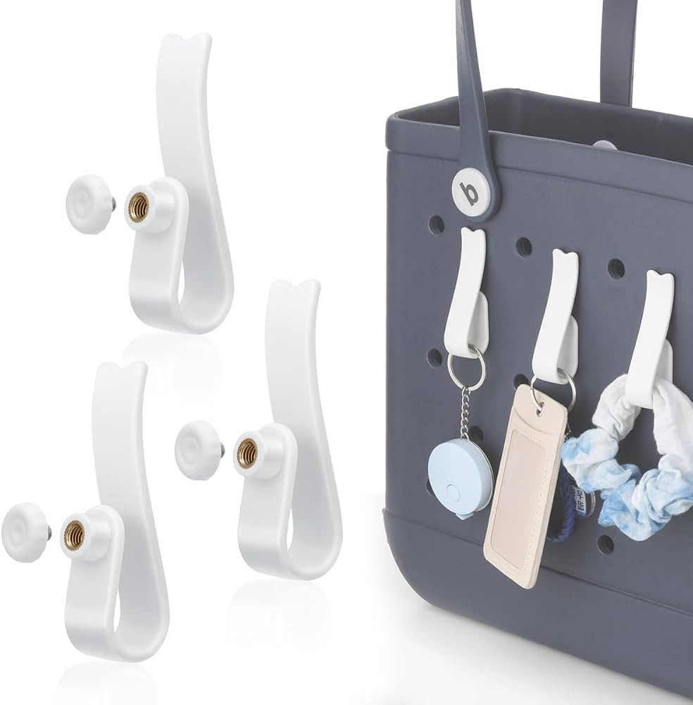 Lenink Hook Accessories Compatible with Bogg Bag, 3 Pack Insert Charm Keychain Holder for Beach T... | Amazon (US)